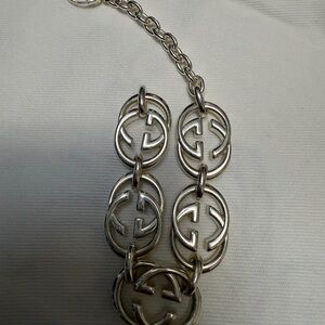 Gucci Ag925 sterling Silver Chain Link Bracelet